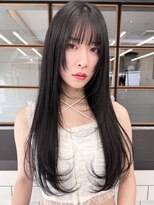 スタートウキョウ 渋谷(STAR TOKYO)&nbsp;韓国風レイヤー大人可愛いロングシースルーバング20代30代40代