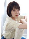 《松永》モノトーングレージュ×こなれヘア♪ショート