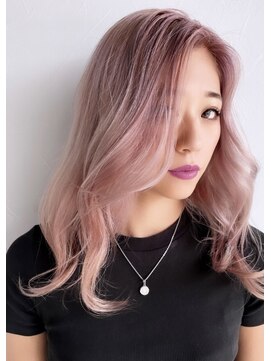 アンダーバー(UNDRvr) ホワイトグレージュチェリーブラウン バレイヤージュ