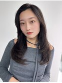 内巻きレイヤーヘア*レイヤーカット*フェイスレイヤー*白髪染め