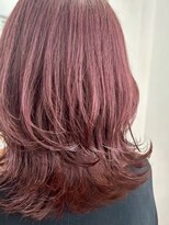 クロト(Clotho) ボルドーカラー/白髪ぼかしハイライトダブルカラーブリーチ