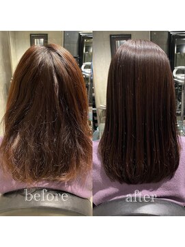 エノア 青山(ENORE) ハイダメージ毛対応縮毛矯正＋架橋式髪質改善トリートメント