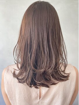 リヤン 表参道(lyann) 暗めカラーデザインカラーフェイスフレーミングミディアムヘアa