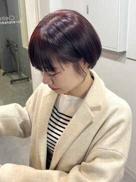 ブラン(blanc) ブリーチなし赤髪