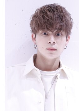 リップス 心斎橋(LIPPS) 【ブリーチカラー】ピンクベージュメンズマッシュ