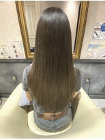 トウカ 南行徳店(TOUKA)&nbsp;レイヤーロング/グレーべージュ/ハイトーンカラー/髪質改善