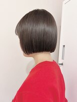 ヒビヲ(HIBIO)&nbsp;切りっぱなしボブタッセルボブダブルカラーオリーブベージュ