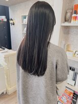 キャアリー(Caary)&nbsp;福山美容室caary髪質改善切りっぱなしロング透明感30代20代10代