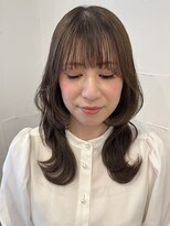 ハーティーモトヤワタ(hearty MOTOYAWATA) 暗過ぎない大人つやカラー×ミディアムヘア