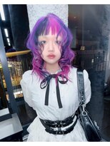 ヌル 原宿店(Null) セクションカラー/ルーツカラー/ブリーチデザインカラー/ウルフ