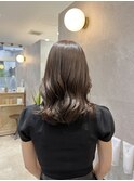 ブリーチなしで叶う透明感グレージュカラー