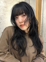 フィルムス 横浜(FILMS+)&nbsp;デジタルパーマ/ミディアムレイヤー/韓国巻き風/顔周りカット