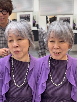 メモリーズ 銀座(Memories) キレイなショート白髪ぼかし脱白髪染め30代40代50代絶壁解消下村