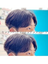 レジット メンズ ヘアサロン(LEGIT MEN's HAIR SALON)&nbsp;ニュアンスパーマ×センターパート