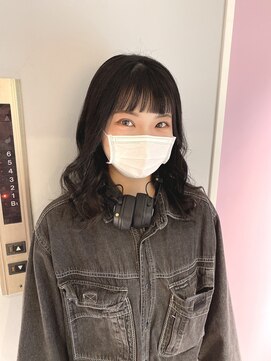 ガルボヘアー 名古屋栄店(garbo hair) #名古屋#栄#カラー#カット#オン眉#パーマ風#黒髪#10代#20代