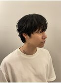 韓国アイドル風こなれシースルーバングウルフマッシュ