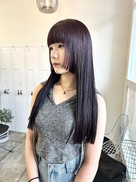 クリアーオブヘアー 池下店(clear OF HAIR) line cut + deep red