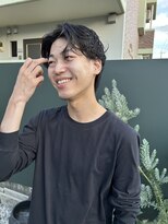 アントルポ(entrepot)&nbsp;センターパート無造作パーマ