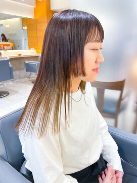 バブ バイネオリーブ(Bab by neolive) インナーカラー☆ロング姫カット☆