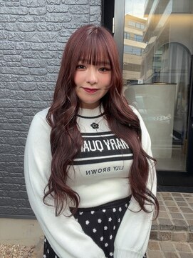 ロンドエニカ 大宮(Lond enika) 大人ガーリーピンクレッドブラウンカラー　大宮