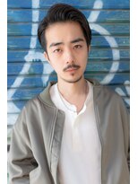 イオ 本厚木(io)&nbsp;七三かきあげメンズカットビジネス黒髪ニュアンスパーマ