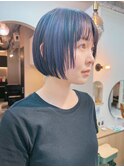 地毛風カラー/ナチュラルレイヤーカット/ショートボブ[船橋]