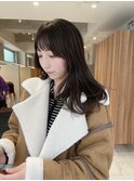 <森千晶>黒髪ロングレイヤー/顔周りレイヤー