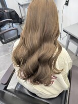 ペレ 栄店(PELE)&nbsp;デザインカラー/レイヤーカット/ウェットヘア/オリーブベージュ