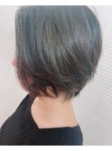 かきあげ前髪無造作ショート