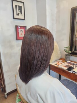 ミーノ(mｉｅｎｏ) 髪質改善オーガニックカラーで艶髪セミロング