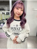 【momoa】色落ちまで綺麗なパープルカラー