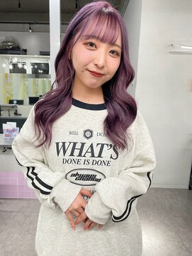 アロ 大阪梅田(alo) 【momoa】色落ちまで綺麗なパープルカラー