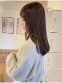 ◎韓国ヘアー顔周りレイヤーおくれ毛ミディアム前髪名古屋/名駅