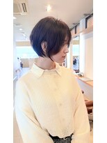 ヘアーデザイン イーエックスターバン(Hair Design ex Turban) やんわり丸みのショートヘア