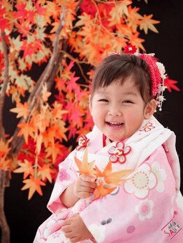 ジュノヘアー(Juno.hair)の写真/《土日祝は朝8時～受付OK》七五三にぴったりな着付け&ヘアメイクを完全プライベート空間でコーディネート☆
