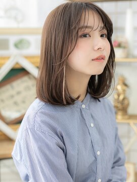 カバーヘア ブリス 戸田公園西口店(COVER HAIR bliss) 大人ガーリーイヤリングカラー透けバングA1戸田公園20代30代40代