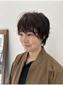パーマ　ショート　