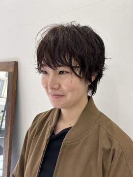 パーマ　ショート　