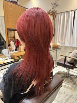 LISA風ピンクレッドカラー☆