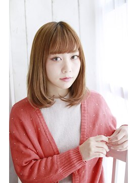 ティエル 町田店(tiel) 【町田】ミディアムスタイル×ベージュカラー