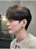 men's/顔周り/ニュアンスパーマ/黒染め/韓国/ダウンパーマ