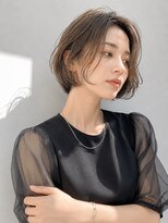 アッシュ 学芸大学店(Ash) ボブ/大人女性/グレーアッシュ/白髪ぼかしハイライト/脱白髪染め