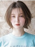 大人可愛い20代30代40代ひし形小顔丸みミニボブ