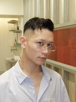 メリケンバーバーショップ トーキョー(MERICAN BARBERSHOP TYO)&nbsp;メンズカットサイドパートバーバースタイル