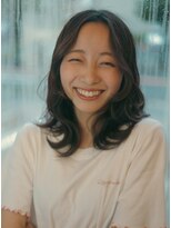 ベレッタ 枚方店(veretta.)&nbsp;大人可愛いふんわりウエーブ/ニュアンスカール/セミロング/暗髪