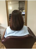 ツヤのある大人ボブ