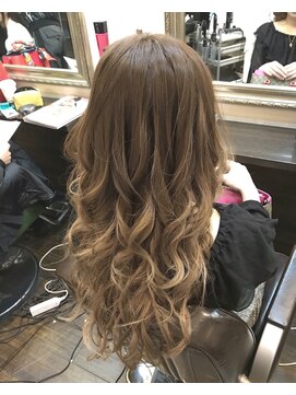 グラス 春吉1号店(glass) 外国人風グラデーションカラー×シールエクステ