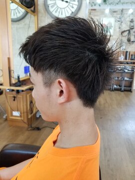ルークス 中央林間(LOOOKS) men'sツーブロックレイヤーショートヘア