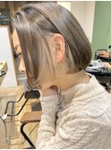 ボブ、インナーカラー