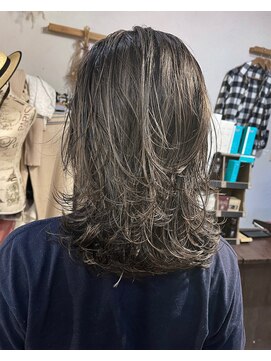 ヘアーアンドアトリエ マール(Hair&Atelier Marl) 【Marl】Wハイライトグレージュカラー×ウルフ